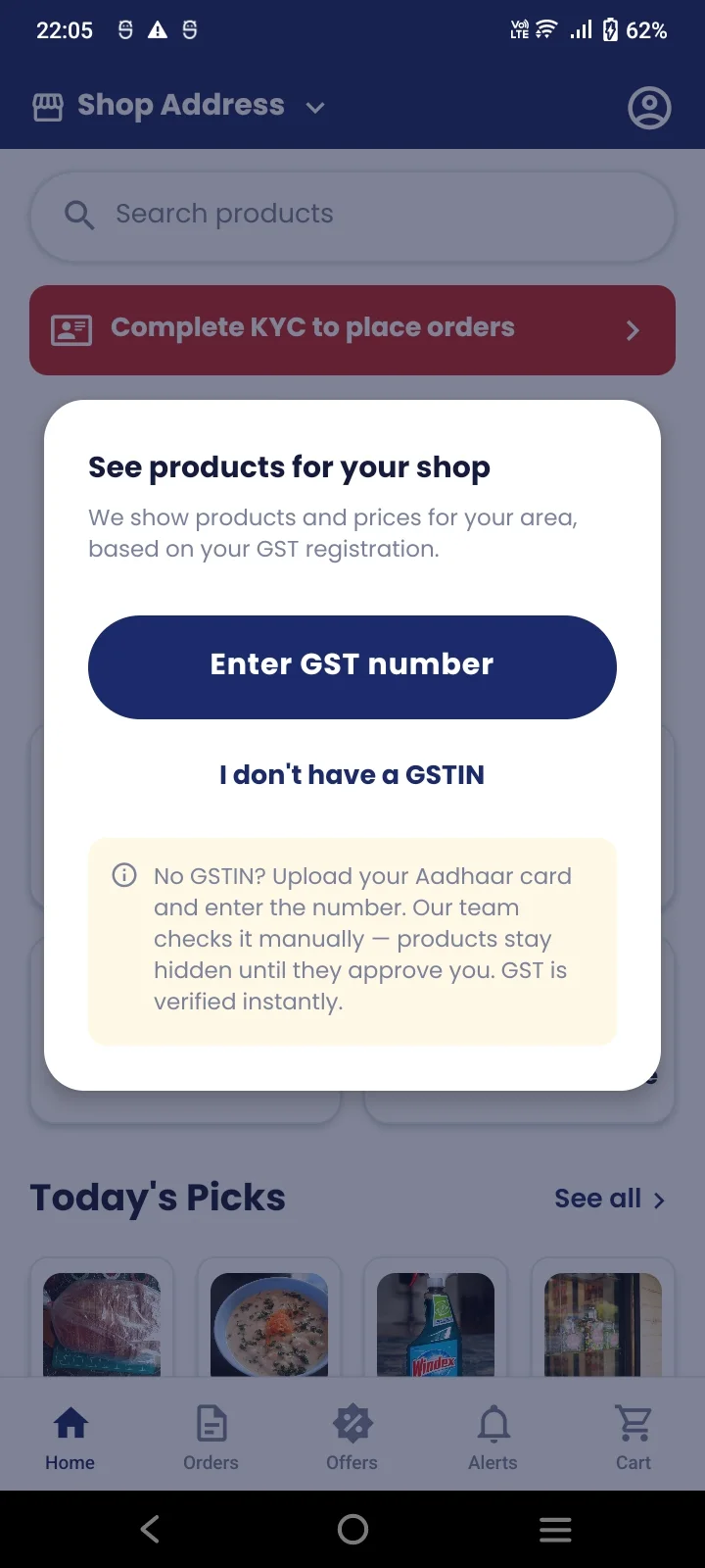 Wholesale King GST onboarding: see products and prices for your shop