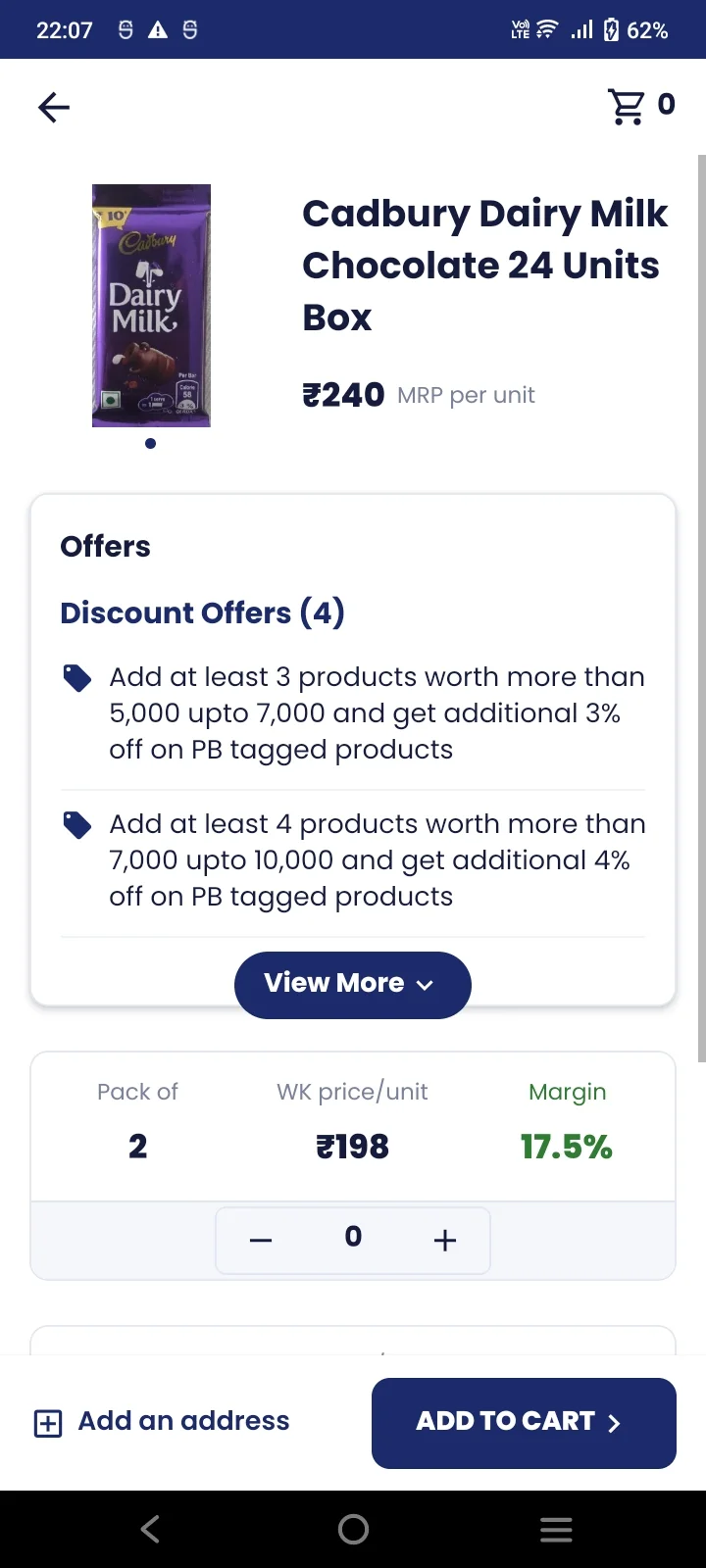 Wholesale King product page with bulk discount offers and margin
